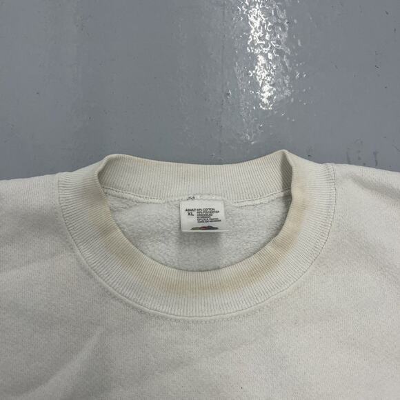 Vintage 90s Nike Air White Embroidered Boxy Sweatshirt - Picture 4 of 4